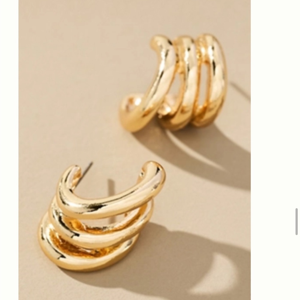 Mini Gold Hoop Stacker Earrings